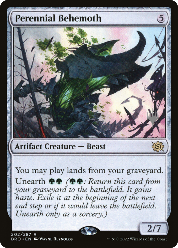 Image of Perennial Behemoth (PPBRO-202) - The Brothers' War Promos Foil