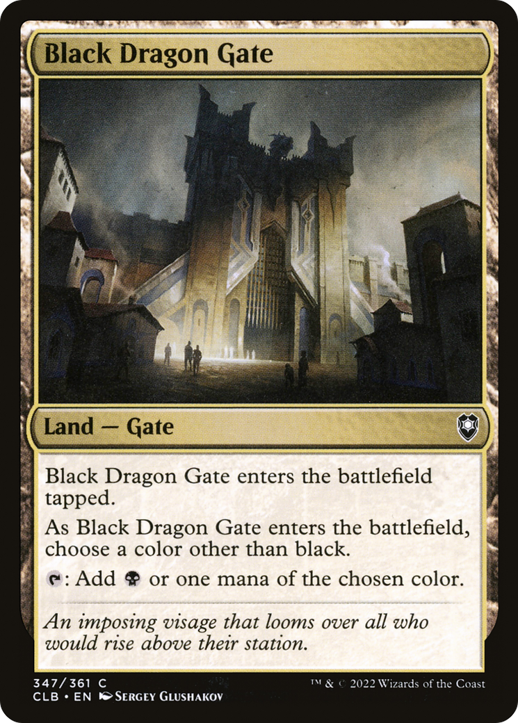 Image of Black Dragon Gate (CLB-347) - Commander Legends: Battle for Baldur's Gate Foil