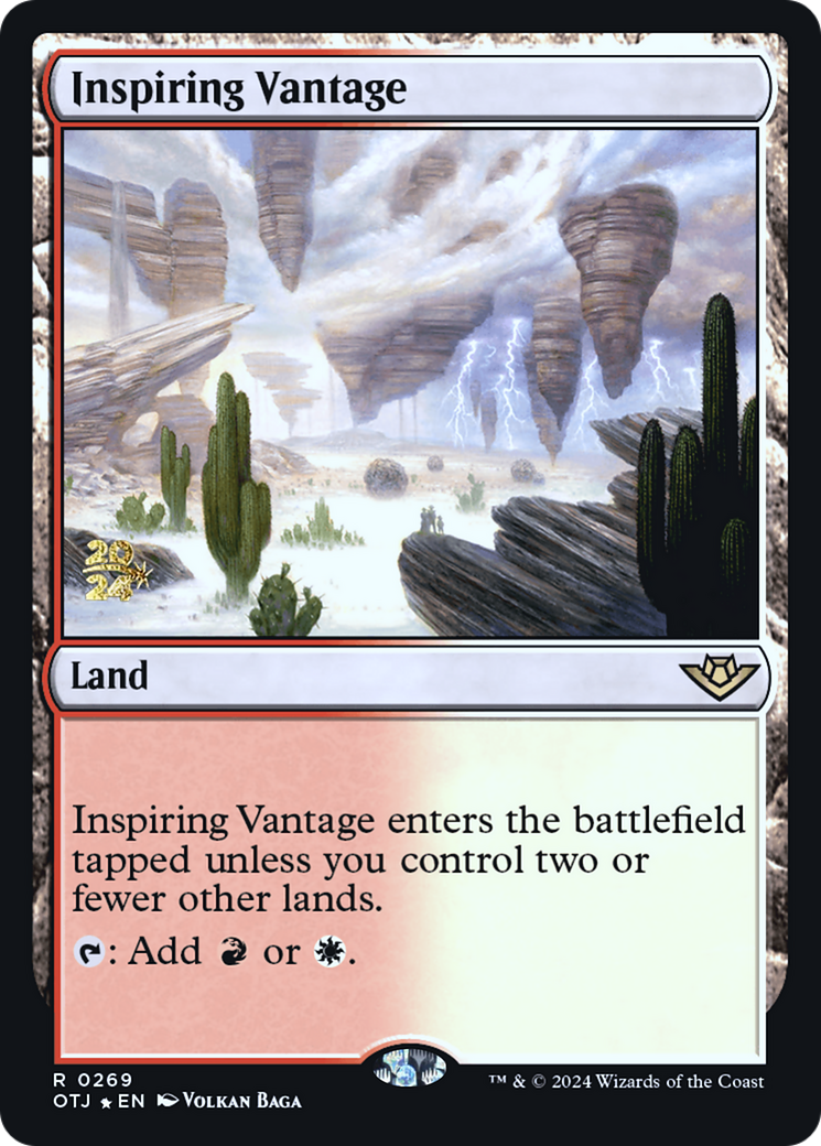 Image of Inspiring Vantage (OTJ) (PRE-269) - Outlaws of Thunder Junction Promos Foil