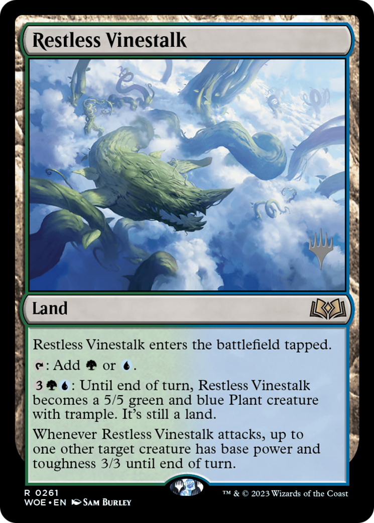 Image of Restless Vinestalk (PPWOE-261) - Wilds of Eldraine Promos Foil