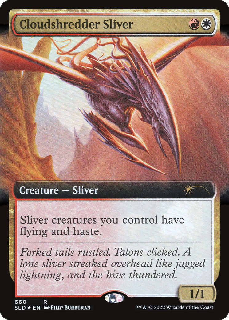 Image of Cloudshredder Sliver (Extended Art) (SLD-660) - Secret Lair Drop: (Extended Art) Foil