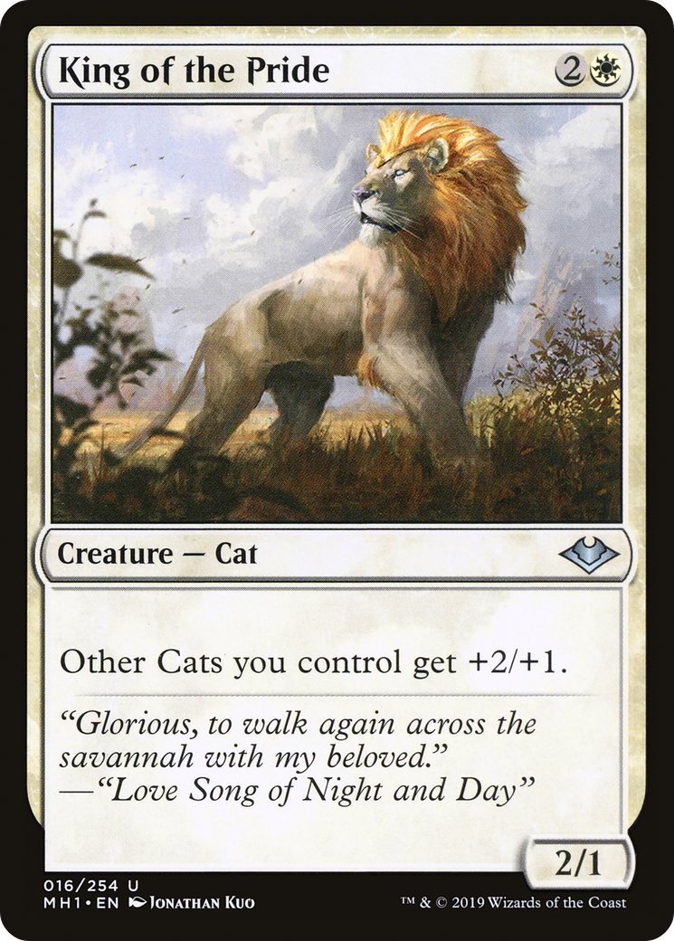 Image of King of the Pride (MH1-016) - Modern Horizons Foil