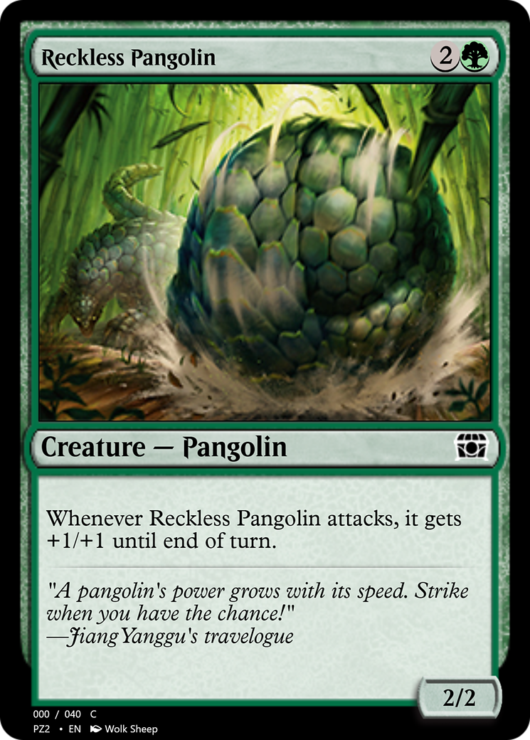 Image of Reckless Pangolin (PZ2-70845) - Treasure Chest Foil