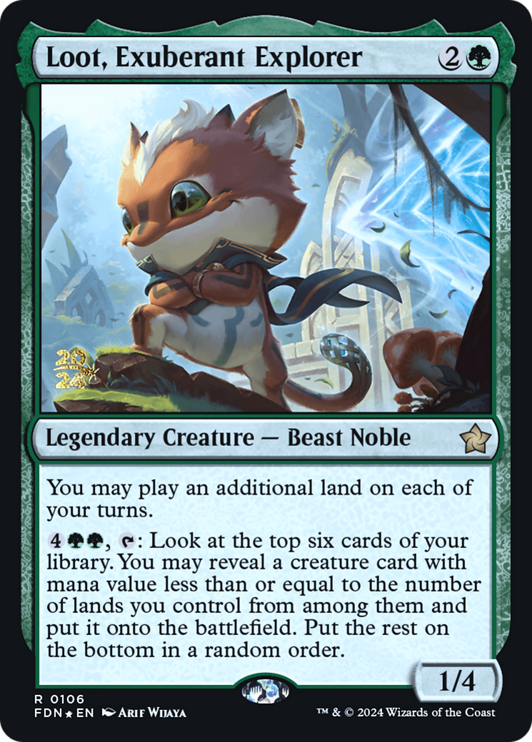 Image of Loot, Exuberant Explorer (PRE-106) - Foundations Promos Foil