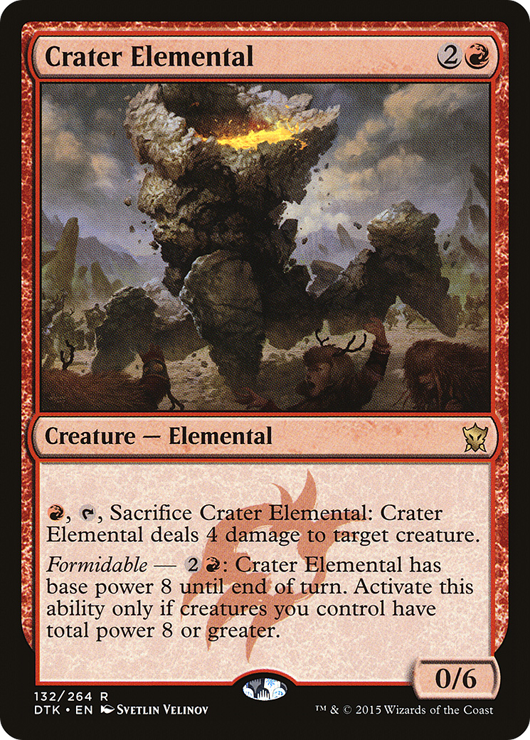 Image of Crater Elemental (DTK-132) - Dragons of Tarkir Foil