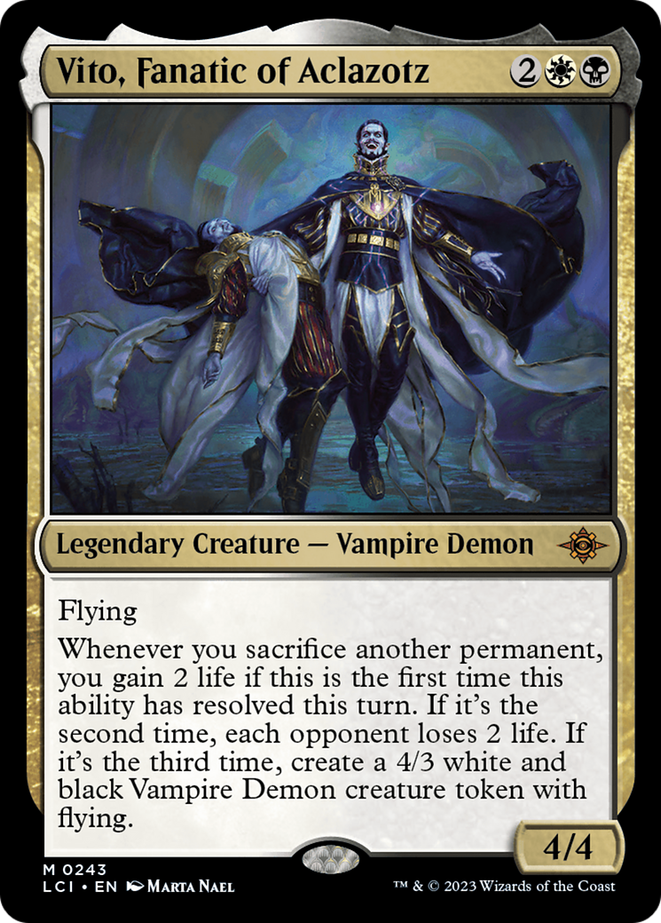 Image of Vito, Fanatic of Aclazotz (LCI-243) - The Lost Caverns of Ixalan Foil