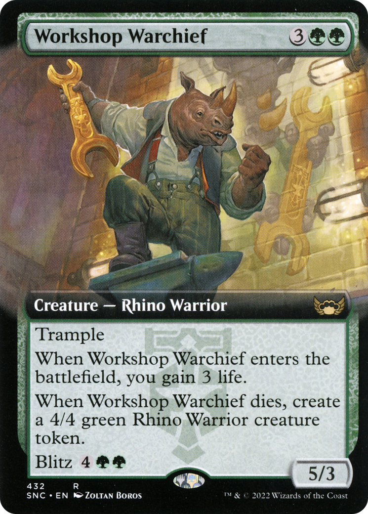 Image of Workshop Warchief (Extended Art) (SNC-432) - Streets of New Capenna: (Extended Art) Foil