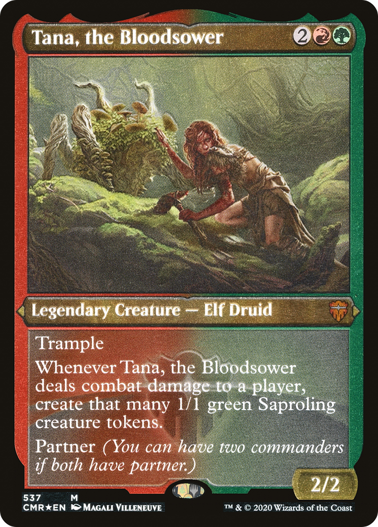 Image of Tana, the Bloodsower (Foil Etched) (CMR-537) - Commander Legends Foil