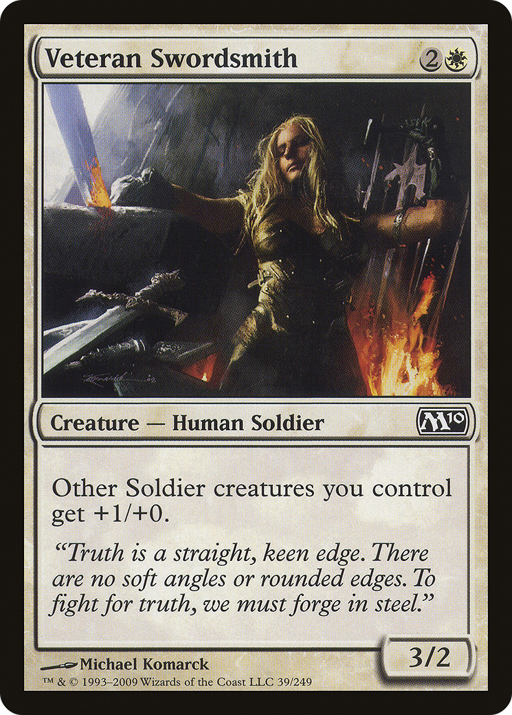Image of Veteran Swordsmith (M10-039) - Magic 2010