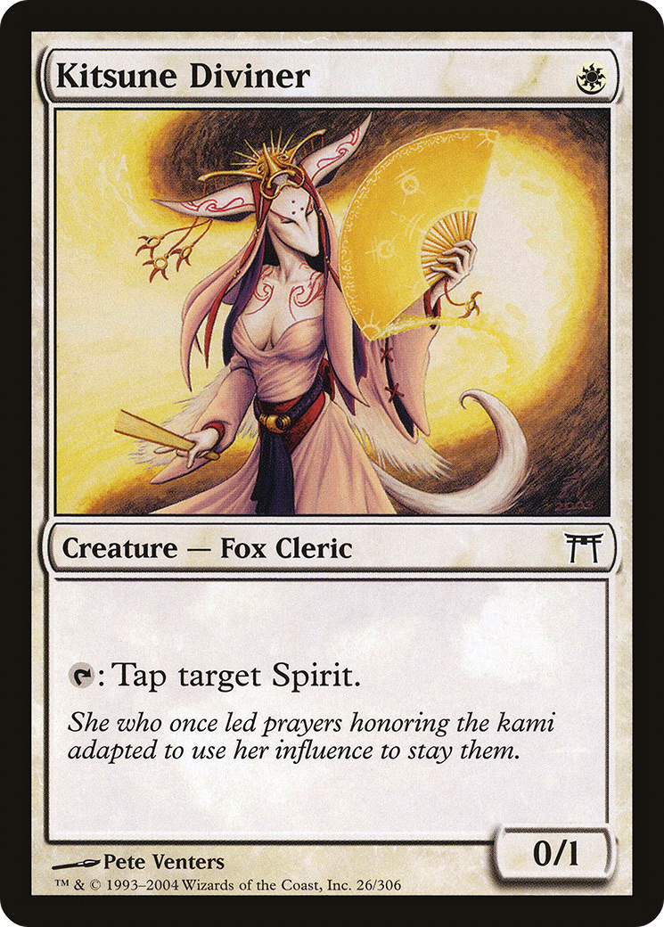 Image of Kitsune Diviner (CHK-026) - Champions of Kamigawa