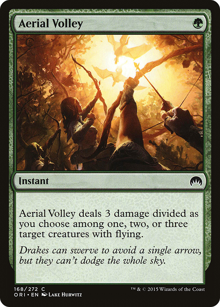 Image of Aerial Volley (ORI-168) - Magic Origins Foil