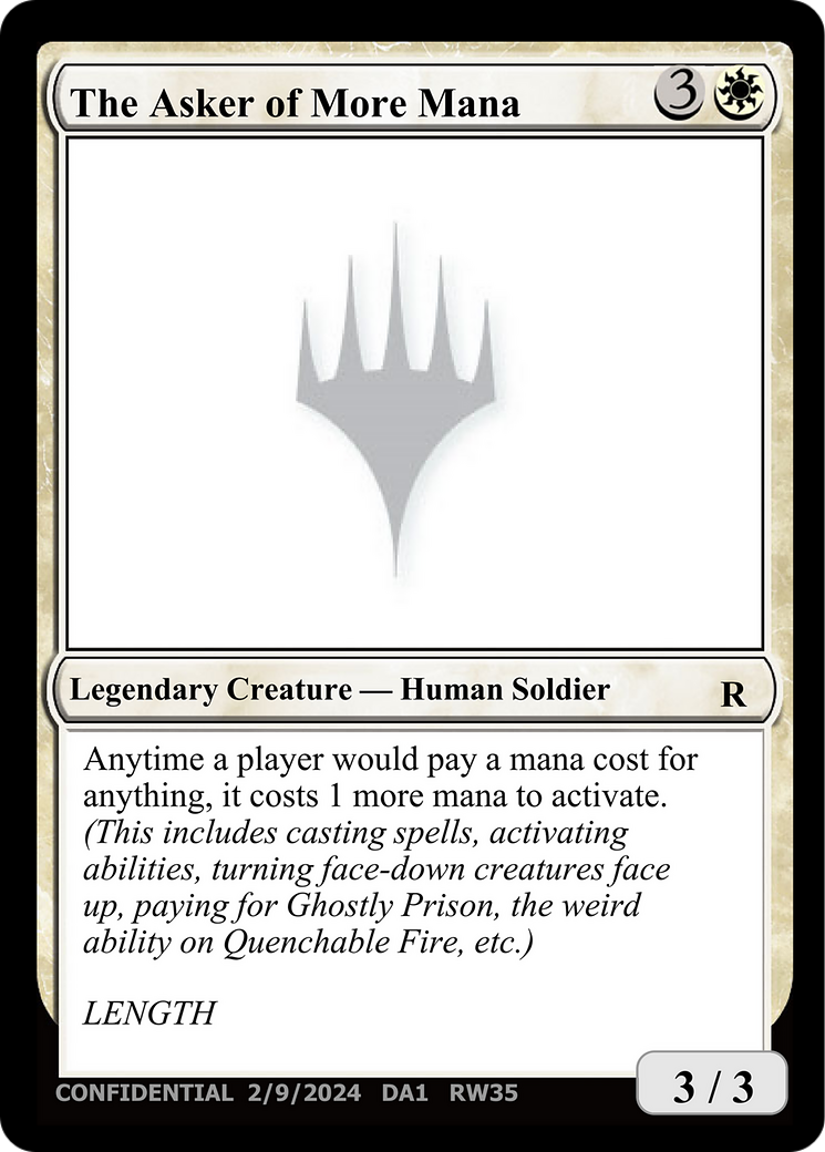 Image of The Asker of More Mana (UNK-RW35A) - Unknown Event