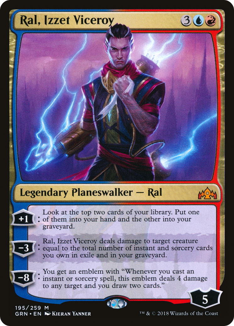 Image of Ral, Izzet Viceroy (GRN-195) - Guilds of Ravnica Foil