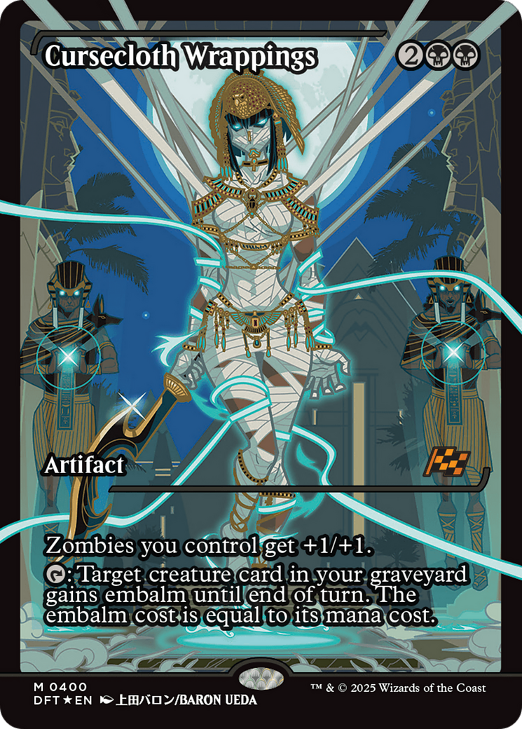 Image of Cursecloth Wrappings (Showcase) (DFT-400) - Aetherdrift: (Showcase) Foil