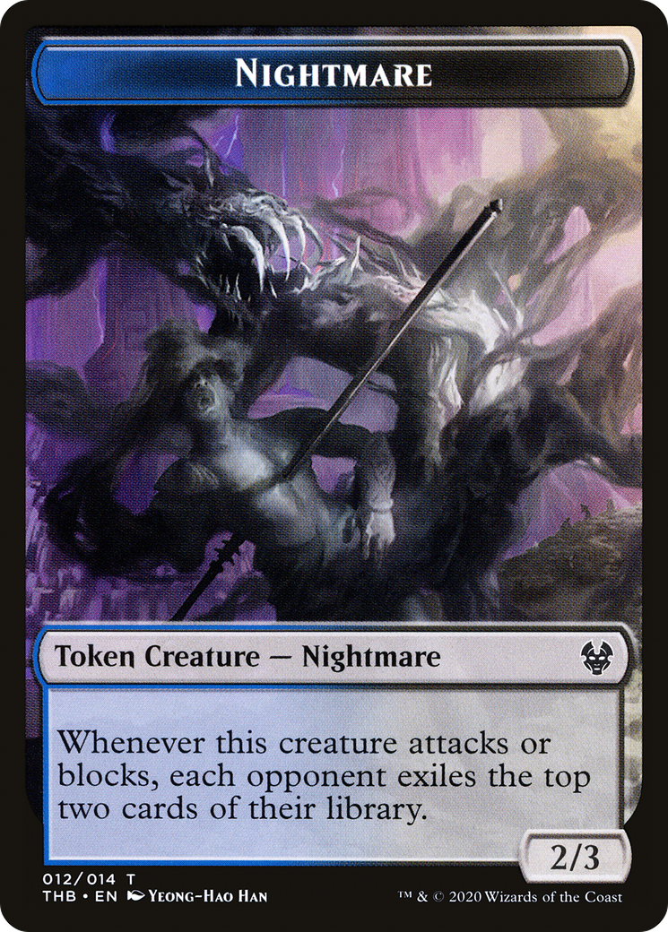 Image of Nightmare Token (THB-012) - Theros Beyond Death Tokens