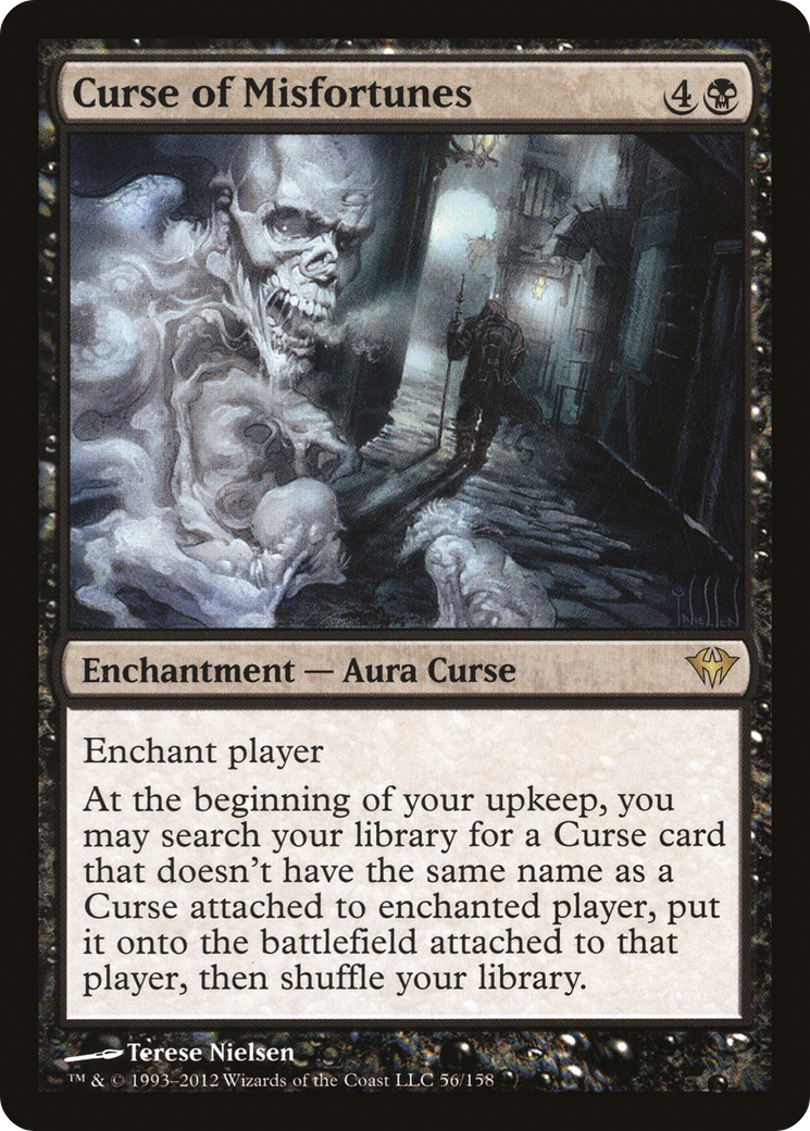 Image of Curse of Misfortunes (DKA-056) - Dark Ascension Foil