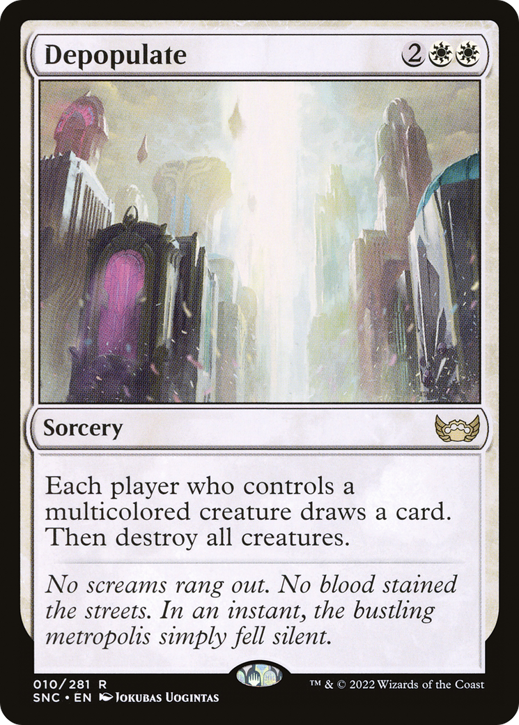 Image of Depopulate (SNC-010) - Streets of New Capenna Foil