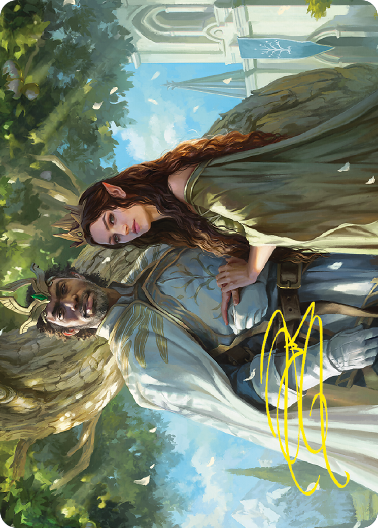 Image of Aragorn and Arwen, Wed // Aragorn and Arwen, Wed (ALTR-033) - Tales of Middle-earth Art Series (Borderless)