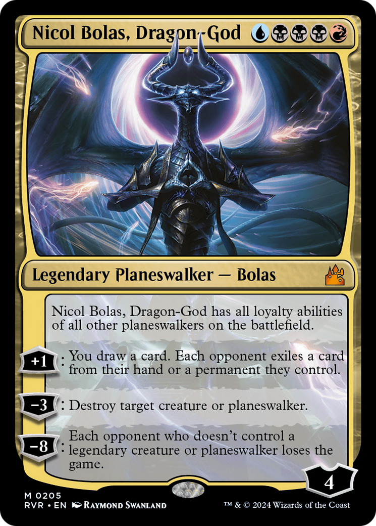 Image of Nicol Bolas, Dragon-God (RVR-205) - Ravnica Remastered