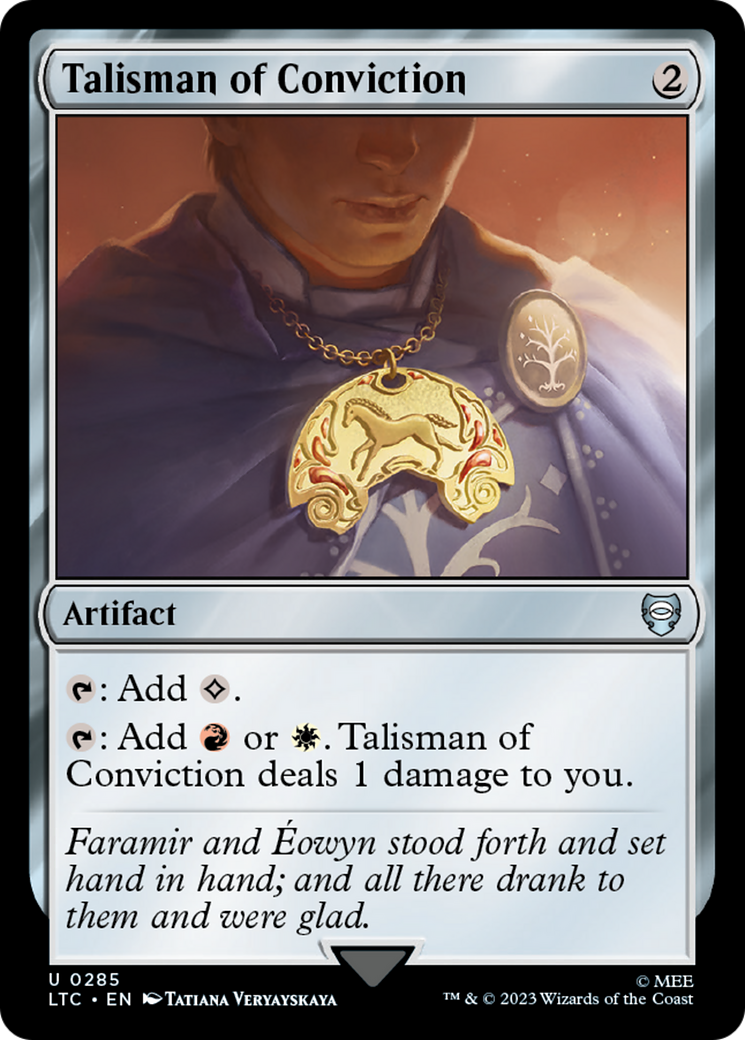 Image of Talisman of Conviction (LTC-285) - Tales of Middle-earth Commander