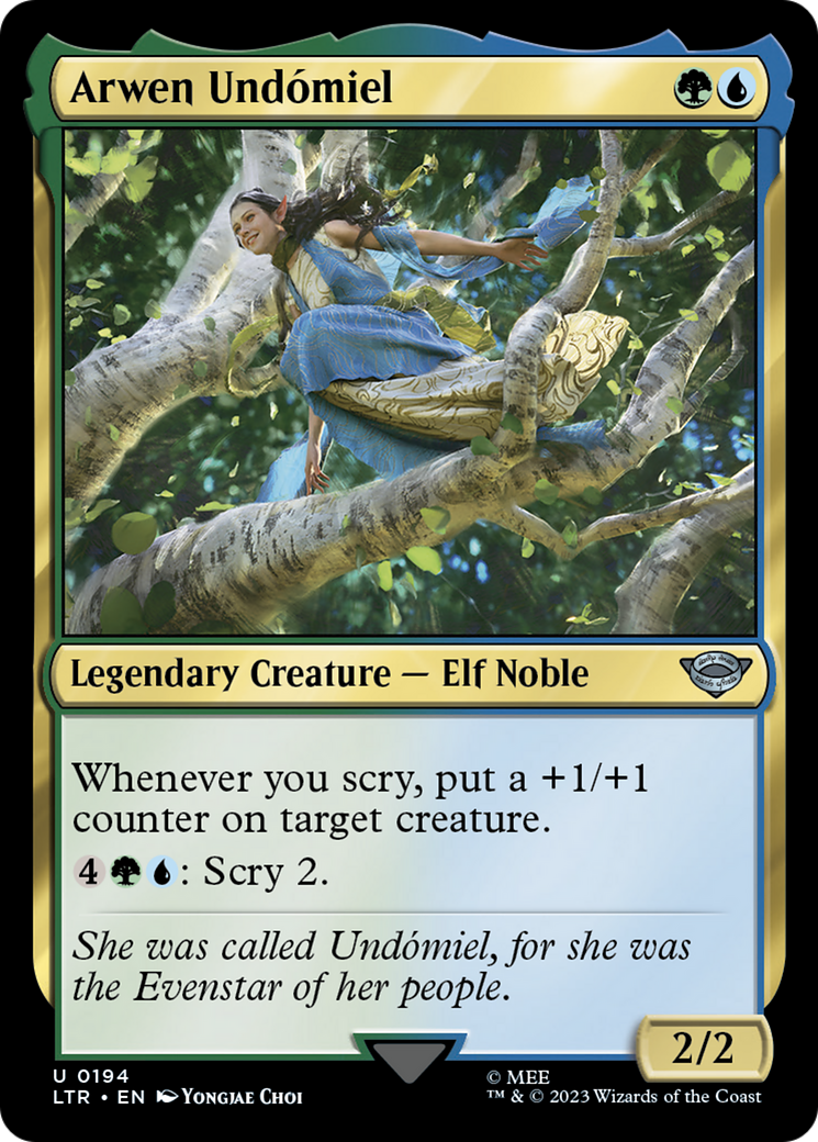 Image of Arwen Undomiel (LTR-194) - The Lord of the Rings: Tales of Middle-earth Foil