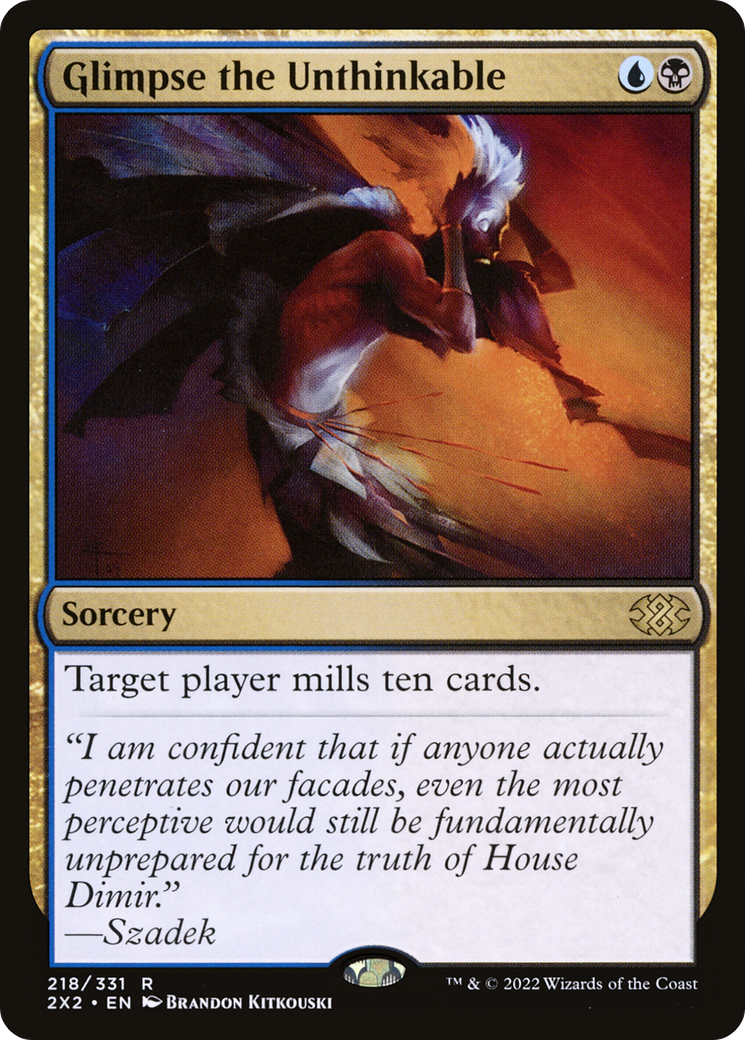 Image of Glimpse the Unthinkable (2X2-218) - Double Masters 2022 Foil