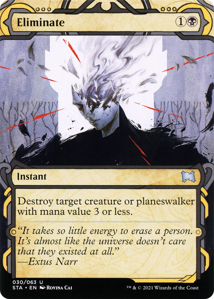Image of Eliminate (STA-030) - Strixhaven Mystical Archive: (Showcase) (Borderless) Foil