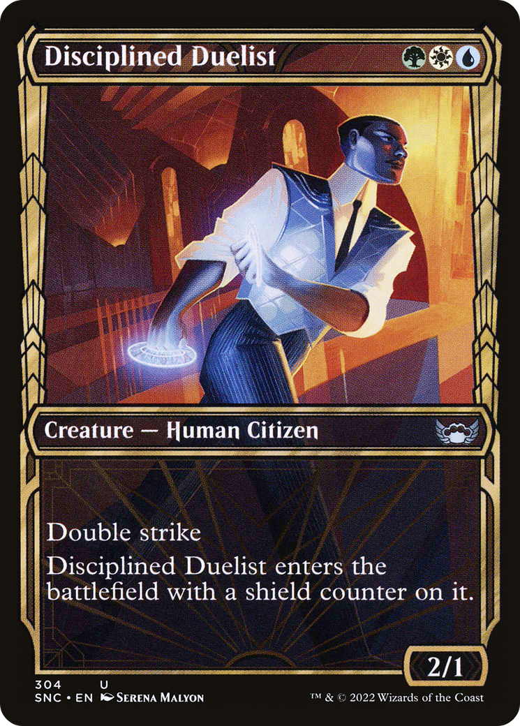 Image of Disciplined Duelist (Showcase) (SNC-304) - Streets of New Capenna: (Showcase) Foil