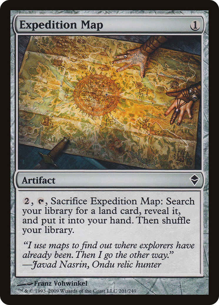 Image of Expedition Map (ZEN-201) - Zendikar Foil