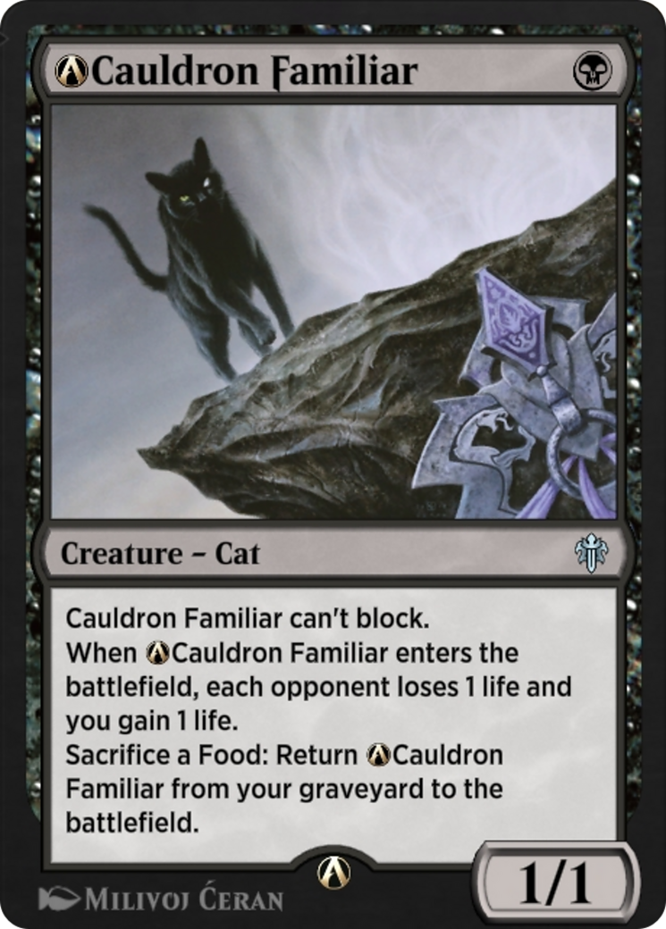 Image of A-Cauldron Familiar (ELD-A-81) - Throne of Eldraine