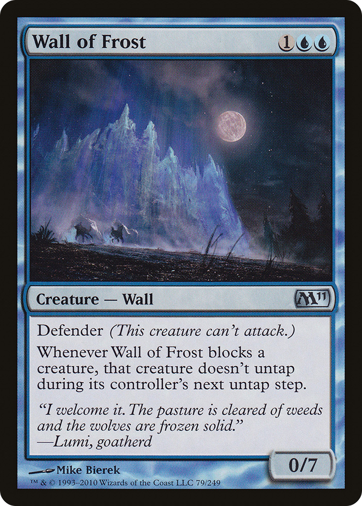 Image of Wall of Frost (M11-079) - Magic 2011 Foil