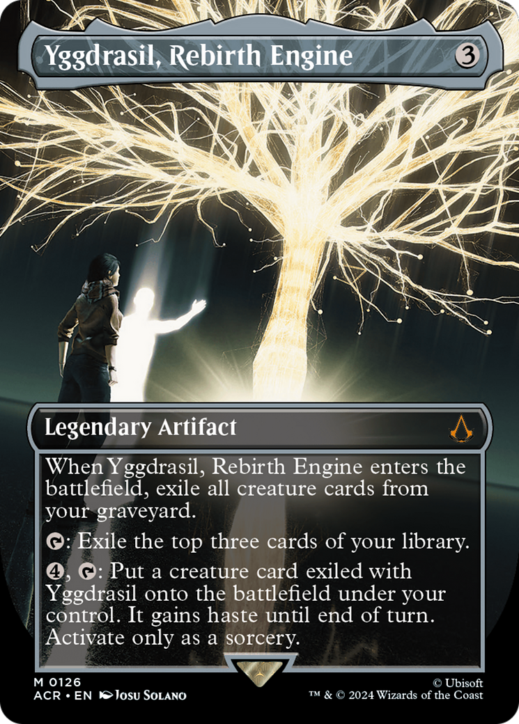 Image of Yggdrasil, Rebirth Engine (Borderless) (ACR-126) - Assassin's Creed (Borderless) Foil