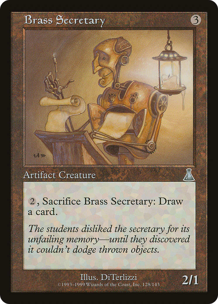 Image of Brass Secretary (UDS-128) - Urza's Destiny
