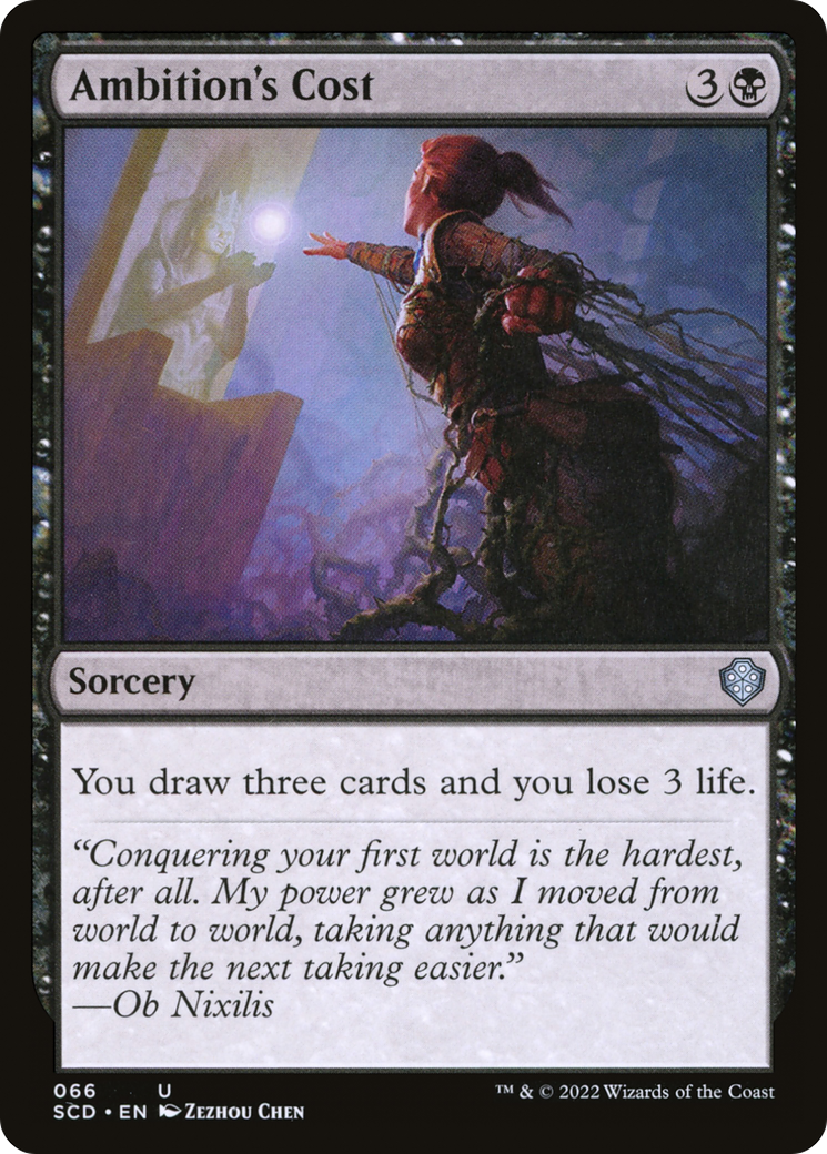 Image of Ambition's Cost (SCD-066) - Starter Commander Decks