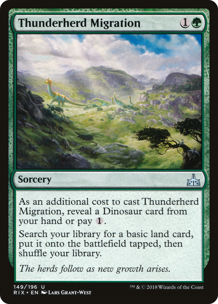 Image of Thunderherd Migration (RIX-149) - Rivals of Ixalan Foil