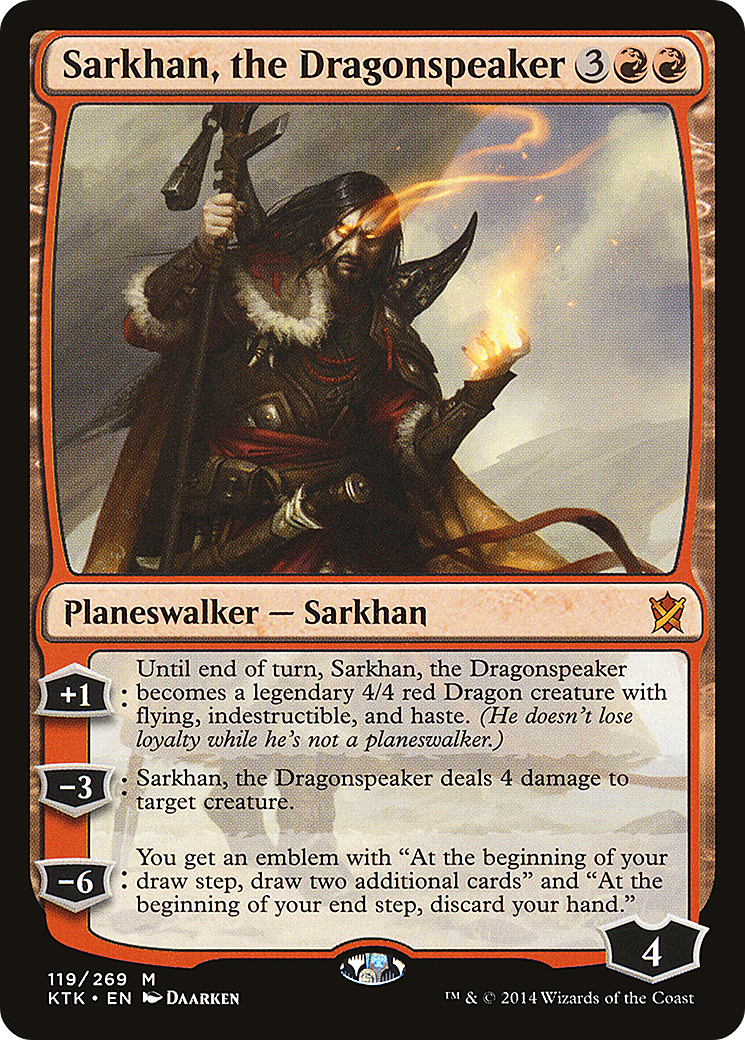 Image of Sarkhan, the Dragonspeaker (KTK-119) - Khans of Tarkir Foil