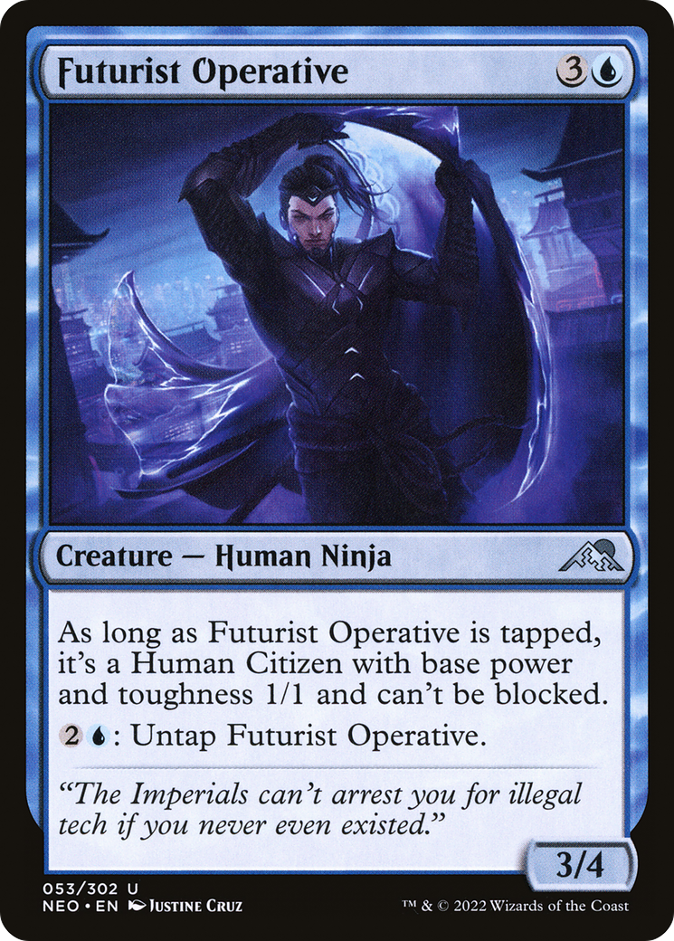 Image of Futurist Operative (NEO-053) - Kamigawa: Neon Dynasty Foil