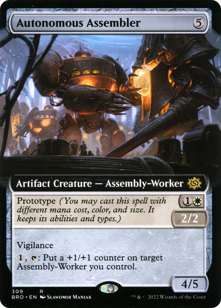 Image of Autonomous Assembler (Extended Art) (BRO-309) - The Brothers' War: (Extended Art) Foil