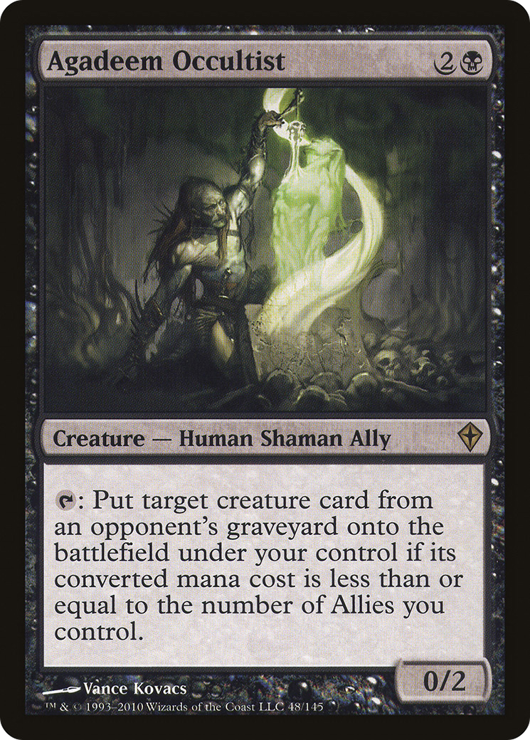 Image of Agadeem Occultist (WWK-048) - Worldwake Foil