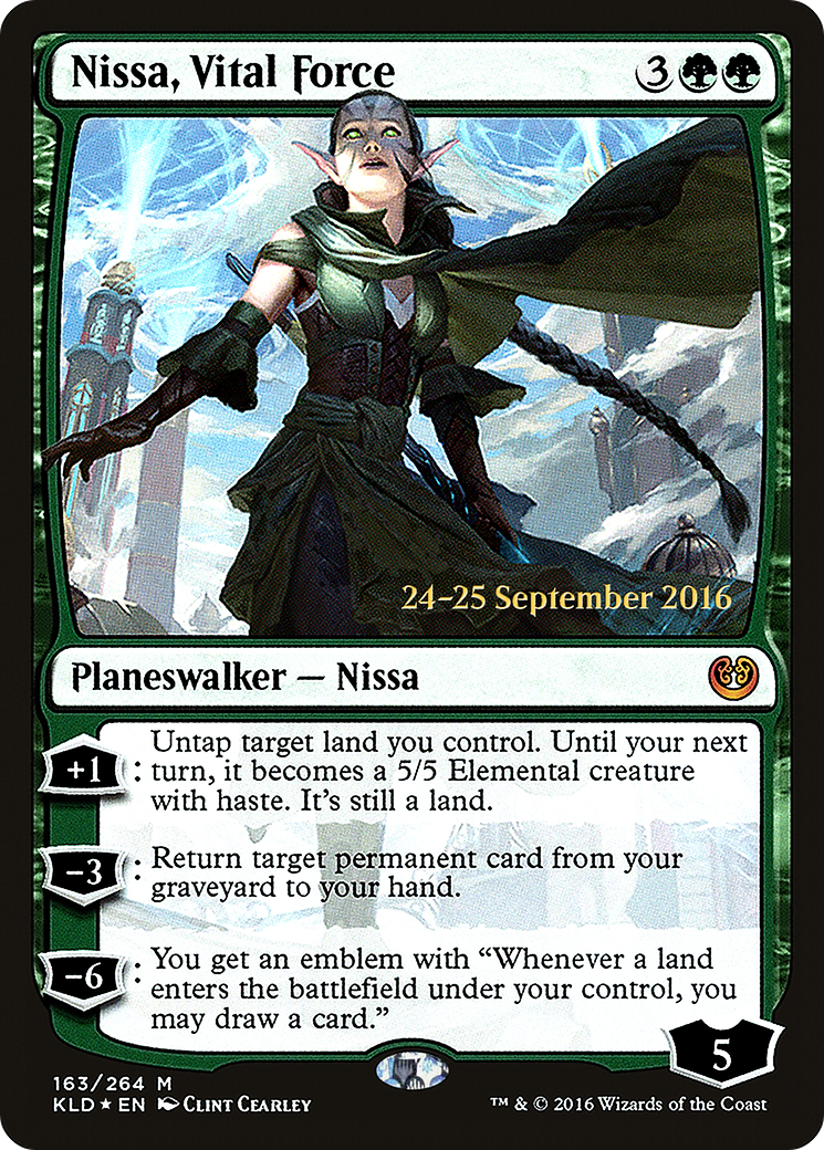 Image of Nissa, Vital Force (PRE-163) - Kaladesh Promos Foil