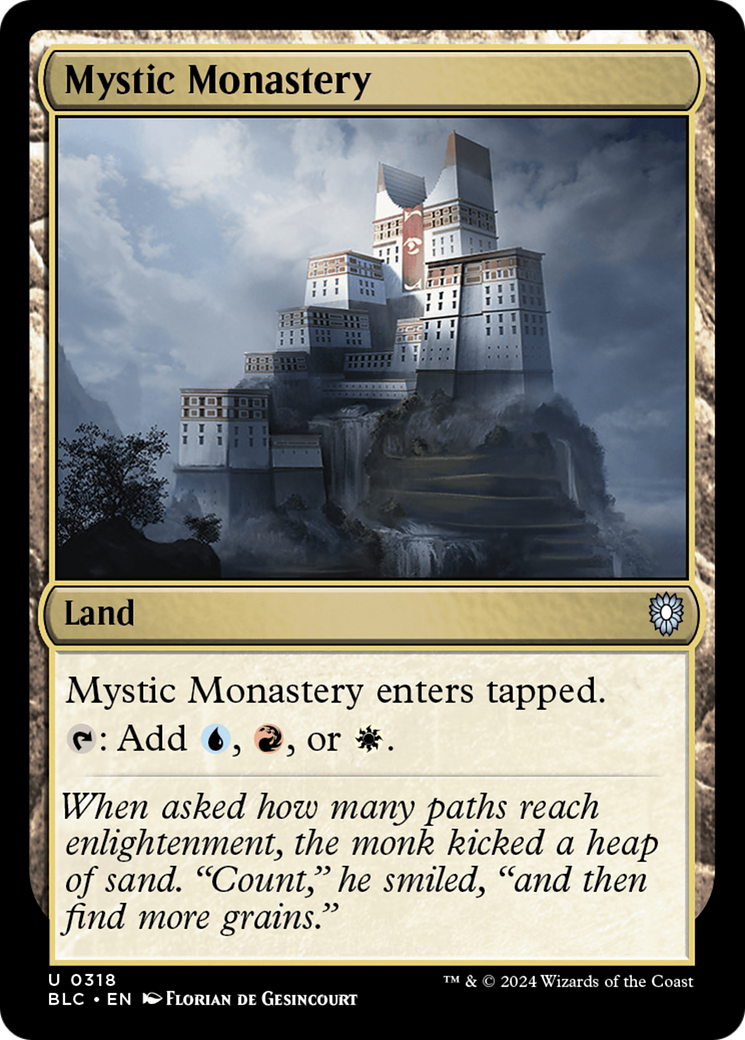 Image of Mystic Monastery (BLC-318) - Bloomburrow Commander