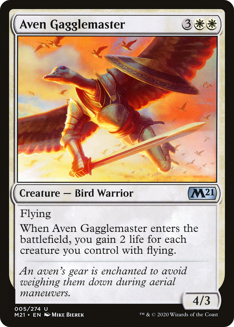 Image of Aven Gagglemaster (M21-005) - Core Set 2021 Foil