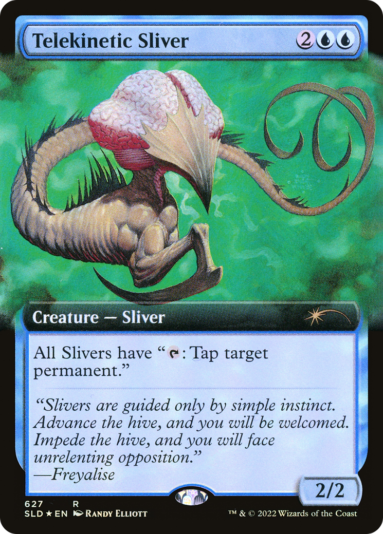 Image of Telekinetic Sliver (Extended Art) (SLD-627) - Secret Lair Drop: (Extended Art) Foil