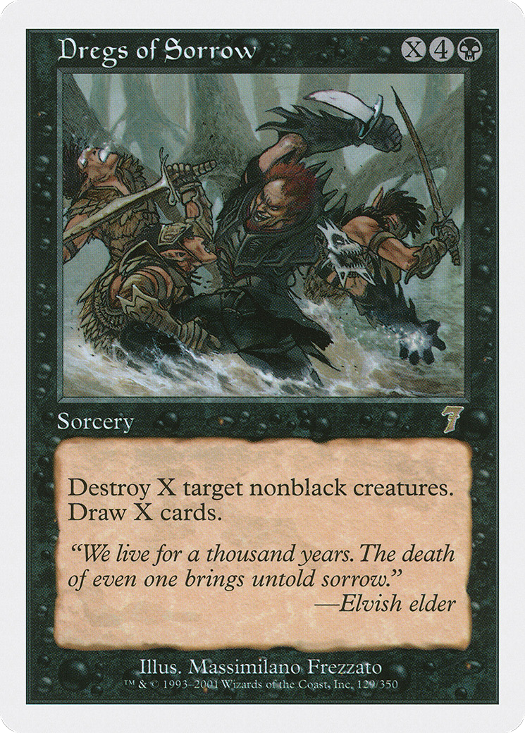 Image of Dregs of Sorrow (7ED-129) - 7th Edition Foil