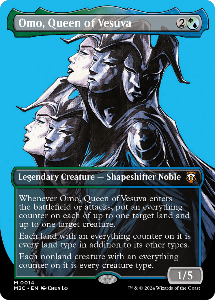Image of Omo, Queen of Vesuva (Borderless) (M3C-014) - Modern Horizons 3 Commander (Borderless)