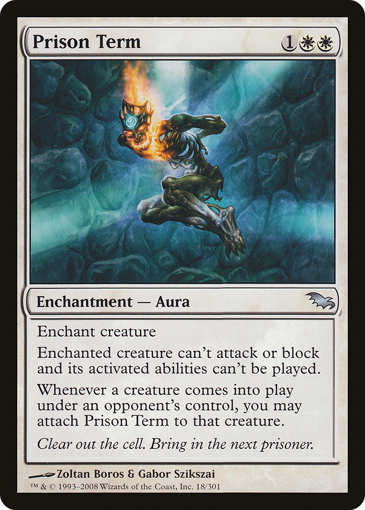 Image of Prison Term (SHM-018) - Shadowmoor Foil