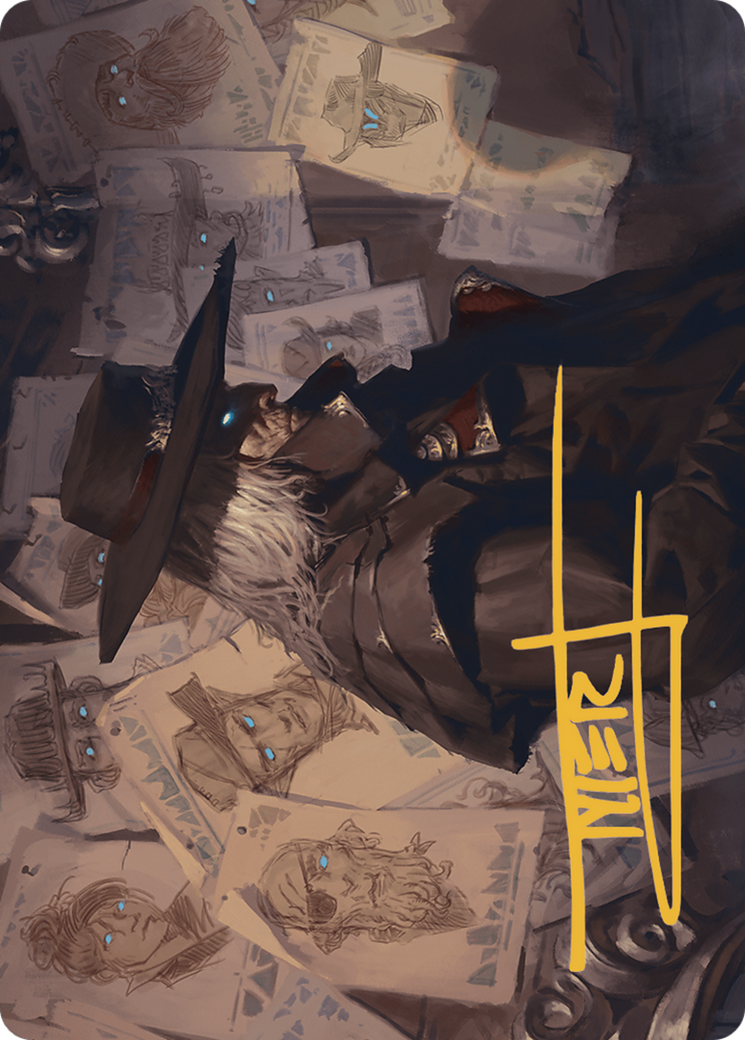 Image of Lazav, Familiar Stranger // Lazav, Familiar Stranger (AOTJ-025) - Outlaws of Thunder Junction Art Series (Borderless) Foil