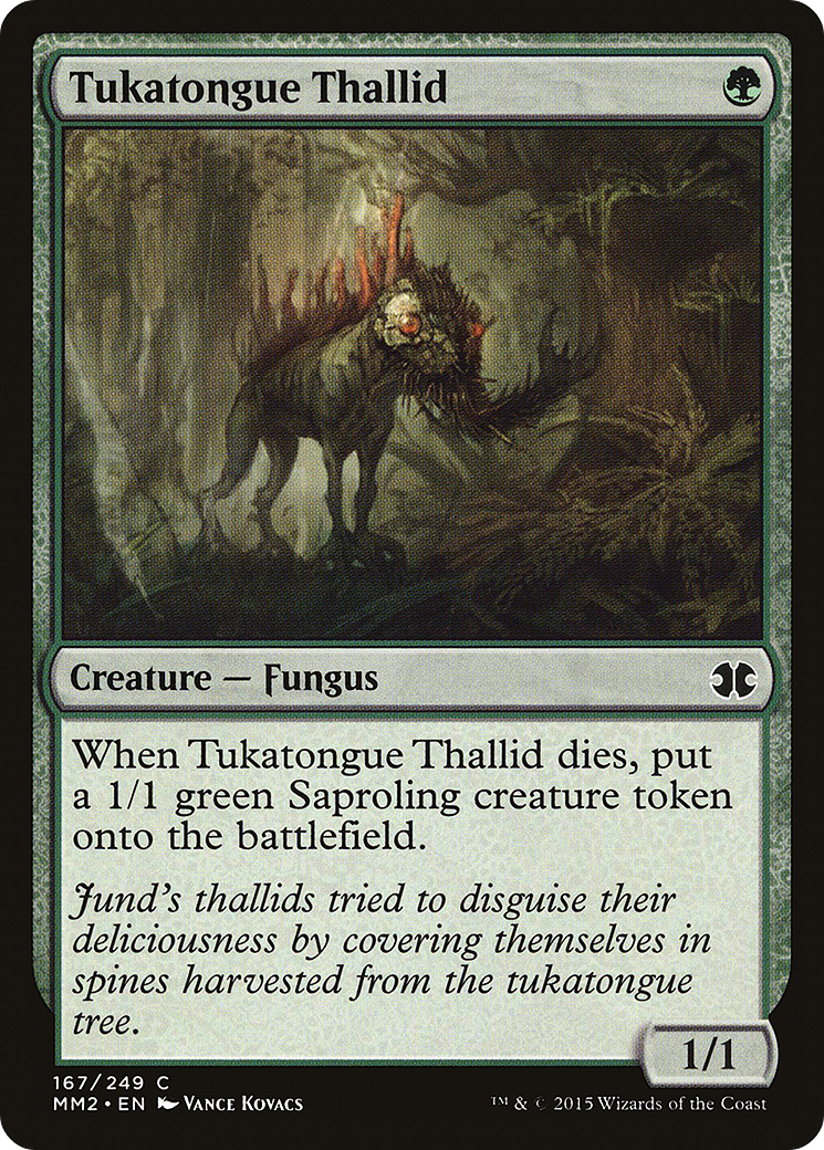 Image of Tukatongue Thallid (MM2-167) - Modern Masters 2015 Foil