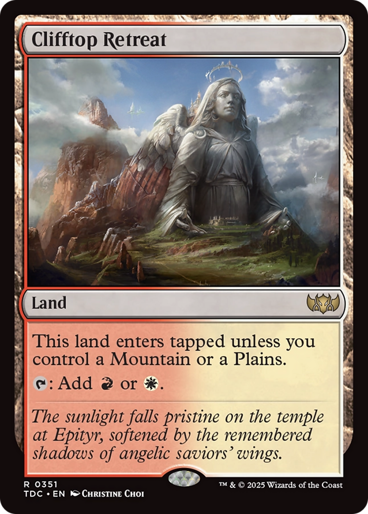 Image of Clifftop Retreat (TDC-351) - Commander: Tarkir: Dragonstorm