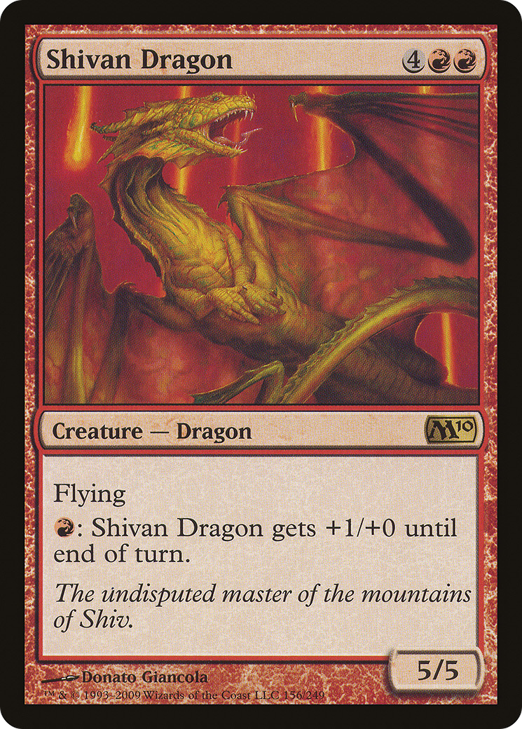 Image of Shivan Dragon (M10-156) - Magic 2010 Foil